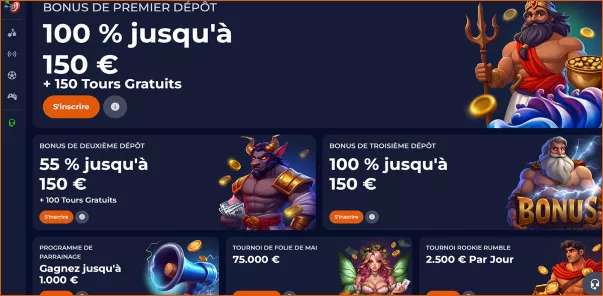 Profitez de 50 free spins sans dépôt chez Nine Casino