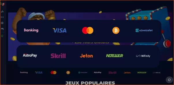 Tout savoir sur les méthodes de paiement de Nine Casino